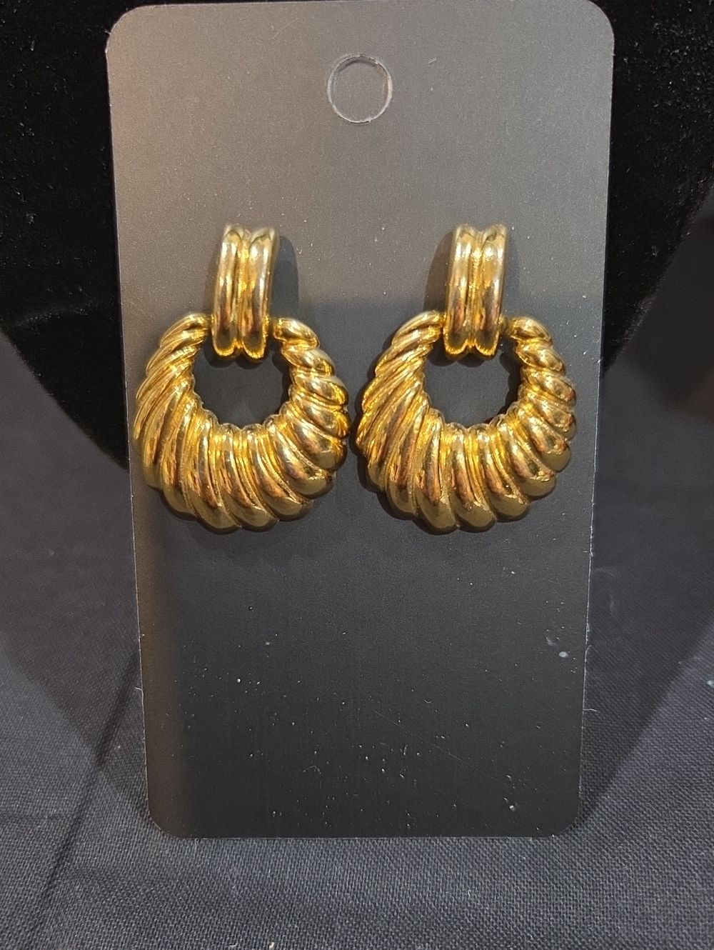 VINTAGE NAPIER DOORKNOCKER EARRINGS